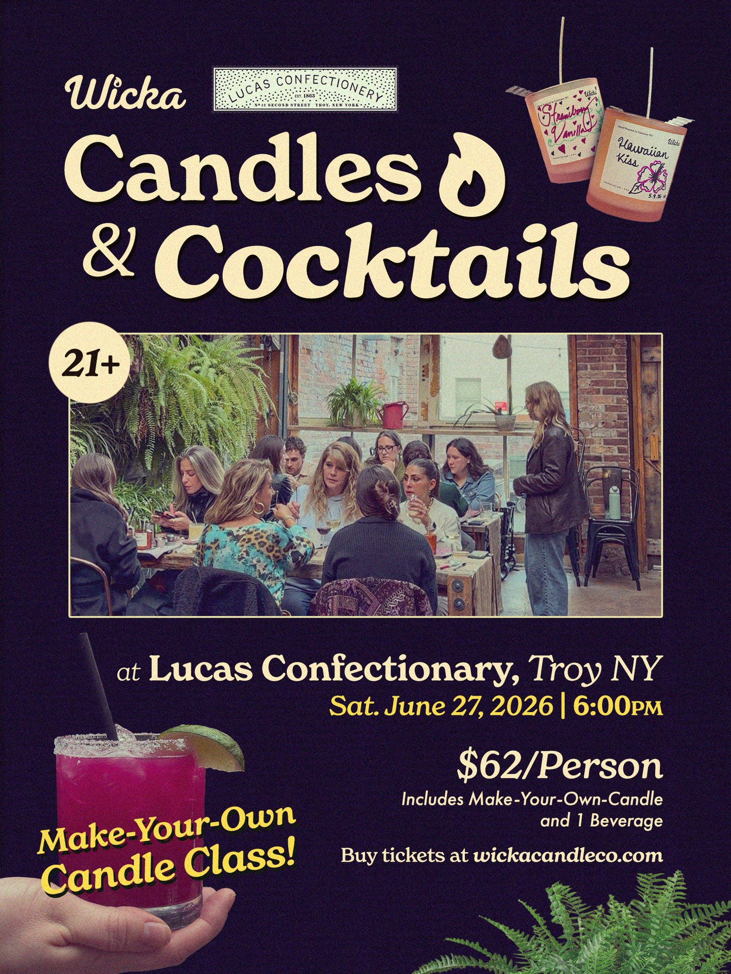 Candles and Cocktails @ Lucas Confectionery